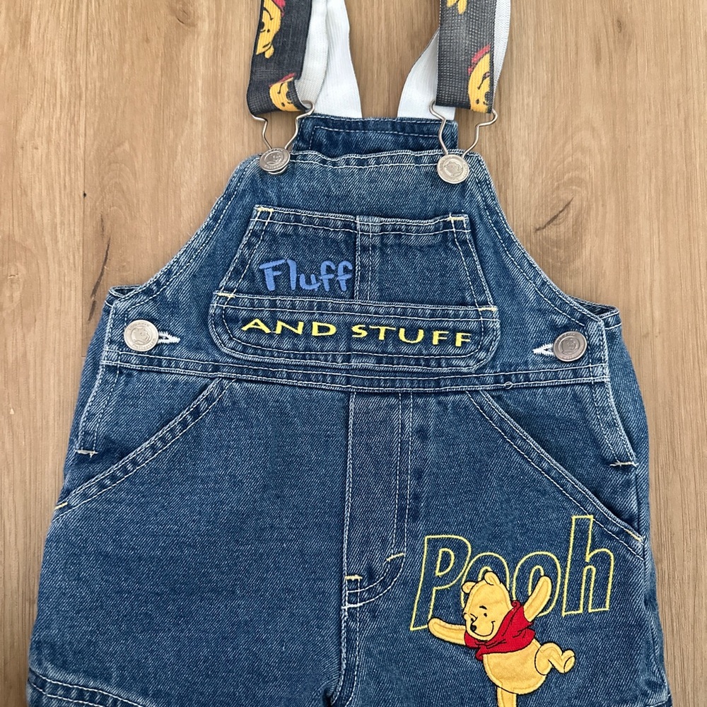 Vintage Disney Pooh Blue Denim Overalls